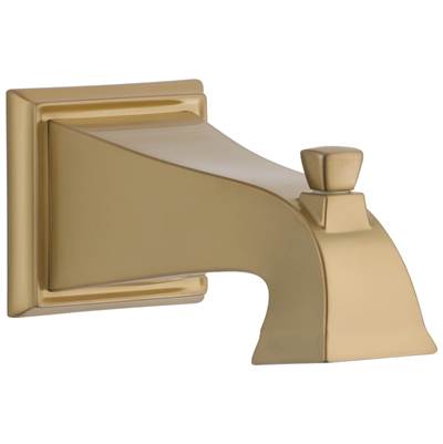 DrydenE Tub Spout - Pull-Up Diverter - Champagne Bronze