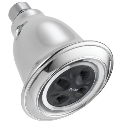 Delta Faucet Universal Showering Components H2OKineticSingle-Setting Raincan Shower Head - Chrome