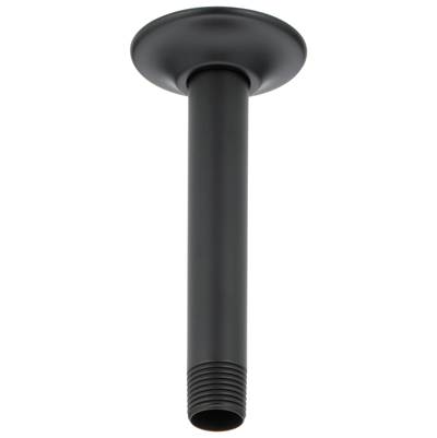 Delta Faucet Universal Showering Components Shower Arm & Flange - 6'' Ceiling Mount - Matte Black
