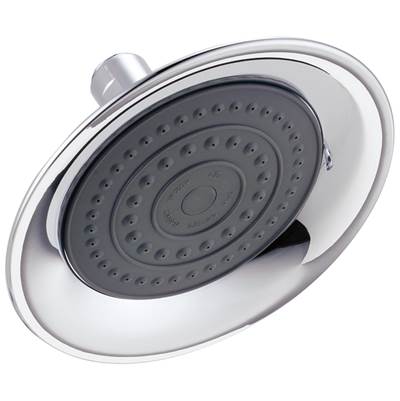 Delta Faucet Universal Showering Components Single-Setting Raincan Shower Head - Chrome