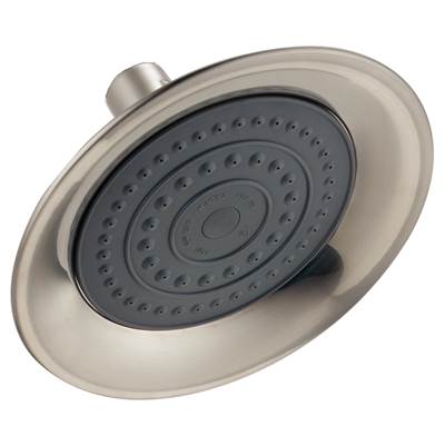 Delta Faucet Universal Showering Components Single-Setting Raincan Shower Head - Brushed Nickel