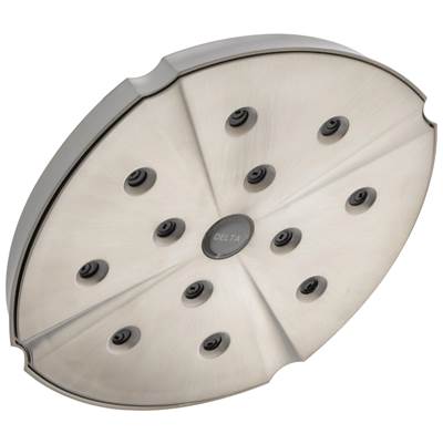 Delta Faucet Universal Showering Components H2OKineticSingle-Setting Raincan Shower Head - Stainless