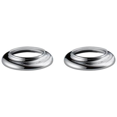 Delta Faucet Windemere Handle Bases & Gaskets (2) - Chrome