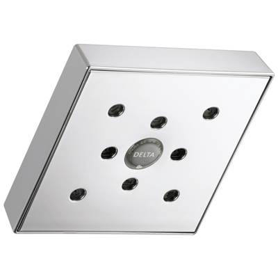 Delta Faucet Universal Showering Components H2OKineticSingle-Setting Raincan Shower Head - Chrome