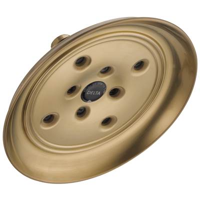 Delta Faucet Universal Showering Components H2OKineticSingle-Setting Raincan Shower Head - Champagne Bronze