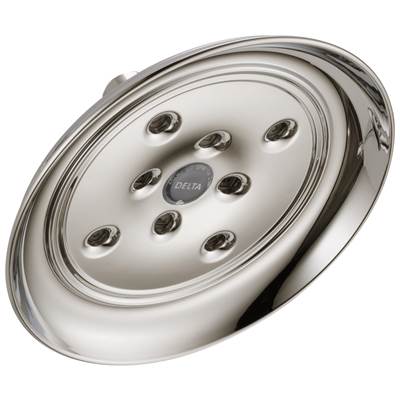 Delta Faucet Universal Showering Components H2OKineticSingle-Setting Raincan Shower Head - Polished Nickel