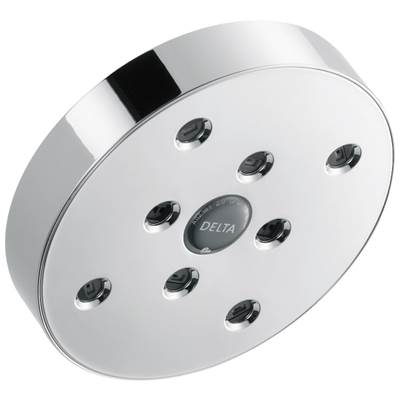 Delta Faucet Universal Showering Components H2OKineticSingle-Setting Raincan Shower Head - Lumicoat Chrome