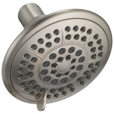 Delta Faucet Universal Showering Components 5-Setting Raincan Shower Head - Stainless