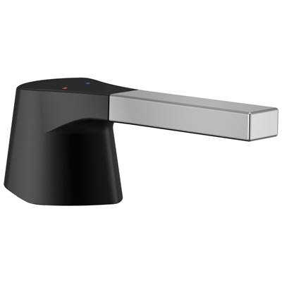Delta Faucet Zura Metal Lever Handle Kit w/ Accent - Chrome Matte Black