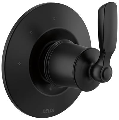 Delta Faucet Woodhurst 3-Setting 2-Port Diverter Trim - Matte Black