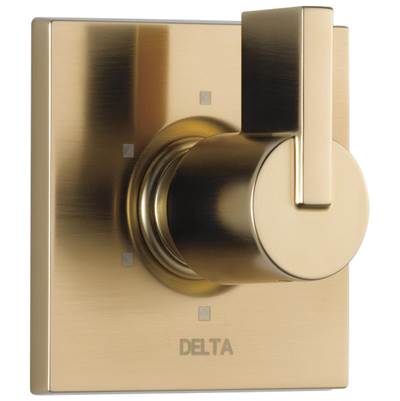 Delta Faucet Vero 6-Setting 3-Port Diverter Trim - Champagne Bronze