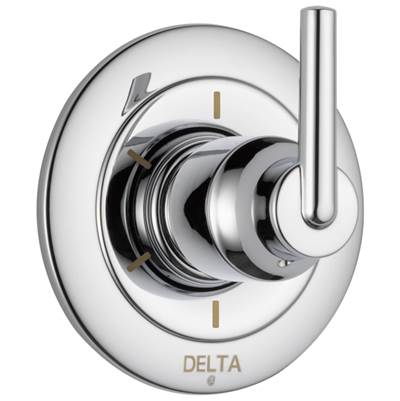 Delta Faucet Trinsic 6-Setting 3-Port Diverter Trim - Chrome