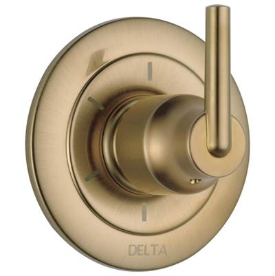 Delta Faucet Trinsic 6-Setting 3-Port Diverter Trim - Champagne Bronze