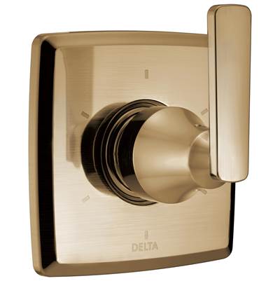 Ashlyn 6-Setting 3-Port Diverter Trim Champagne Bronze