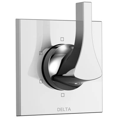 Delta Faucet Zura 6-Setting 3-Port Diverter Trim - Chrome