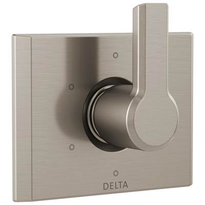 Delta Faucet Pivotale 6-setting 3-port Diverter Trim - Lumicoat - Stainless