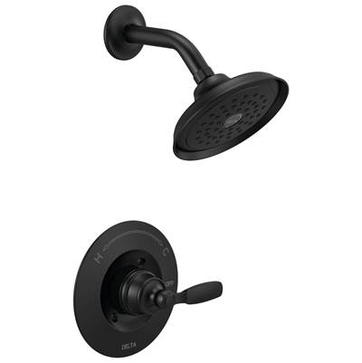Delta Faucet WoodhurstE Shower Trim - Matte Black
