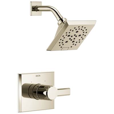 Delta Faucet Pivotale Monitor 14 Series H2okineticshower Trim - Lumicoat Polished - Nickel