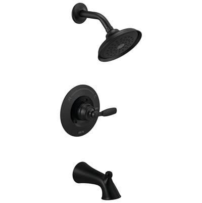 Delta Faucet WoodhurstE Tub & Shower Trim - Matte Black