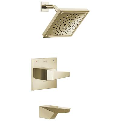 Delta Faucet Trilliane 14 Series H2okinetic Tub Shower Trim - Lumicoat Polished - Nickel