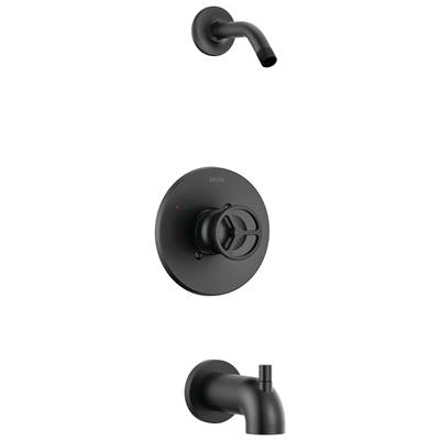 Delta Faucet Trinsic Tub Shower Trim Less Shower Head - Matte Black