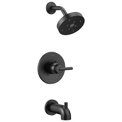 Delta Faucet Trinsic Monitor 14 Series Tub & Shower Trim - Matte Black