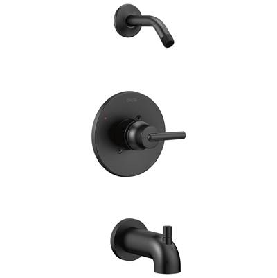 Delta Faucet Trinsic Monitor 14 Series Tub & Shower Trim - Less Head - Matte Black