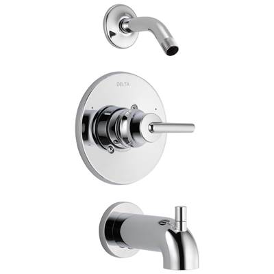 Delta Faucet Trinsic Monitor 14 Series Tub & Shower Trim - Less Head - Chrome