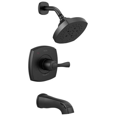 Delta Faucet Stryke 14 Series Tub and Shower - Matte Black