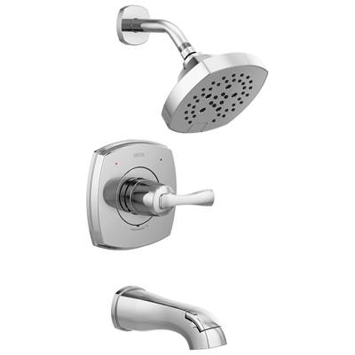 Delta Faucet Stryke 14 Series Tub and Shower - Lumicoat Chrome