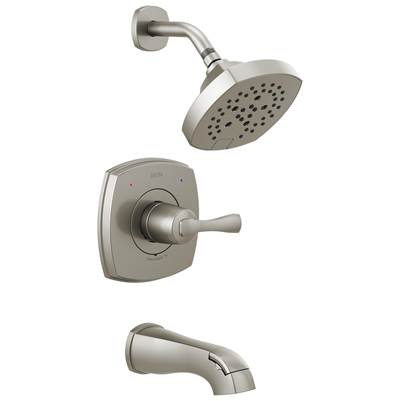 Delta Faucet Stryke 14 Series Tub and Shower - Lumicoat Stainless