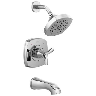 Delta Faucet Stryke 14 Series Tub and Shower - Lumicoat Chrome