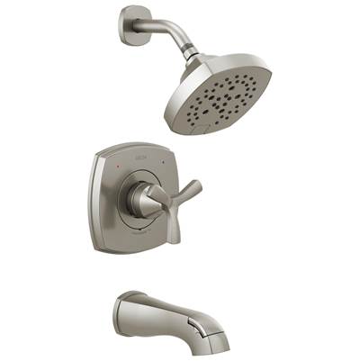 Delta Faucet Stryke 14 Series Tub and Shower - Lumicoat Stainless