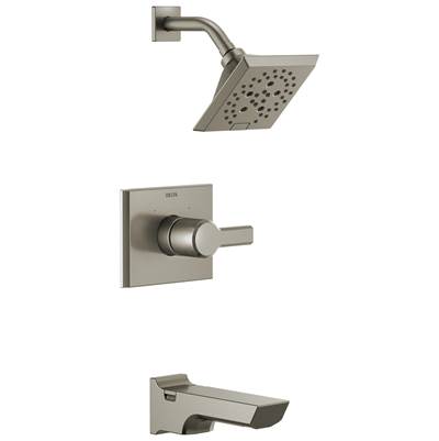 Delta Faucet Pivotale Monitor 14 Series H2okinetictub and Shower Trim - Lumicoat Stainless