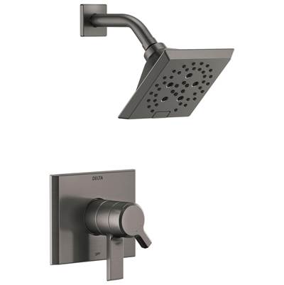 Delta Faucet Pivotale Monitor 17 Series H2okineticshower Trim - Lumicoat Black - Stainless