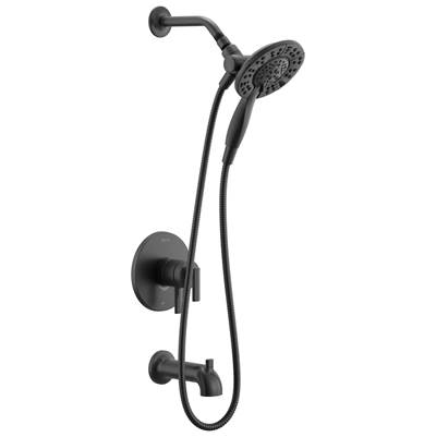 Altado Monitor 17 Series Tub and Shower Trim with In2ition Matte Black