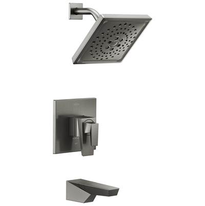Delta Faucet Trilliane 17 Series H2okinetic Tub Shower Trim - Lumicoat Black - Stainless