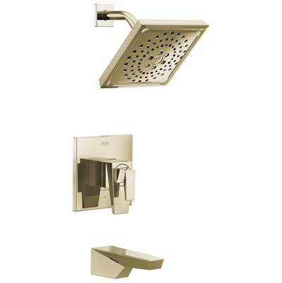 Delta Faucet Trilliane 17 Series H2okinetic Tub Shower Trim - Lumicoat Polished - Nickel