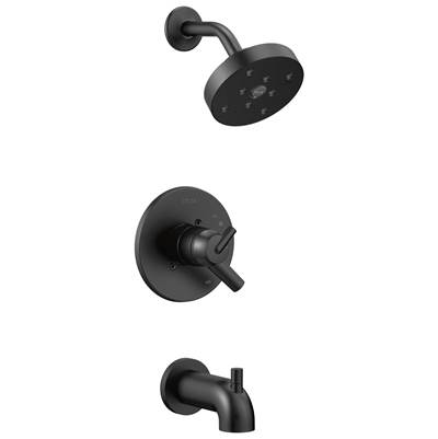 Delta Faucet Trinsic Monitor 17 Series H2OKineticTub & Shower Trim - Matte Black