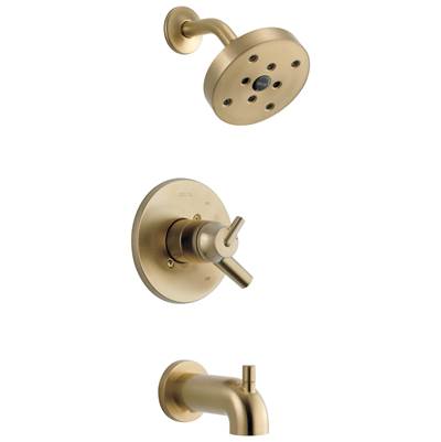Delta Faucet Trinsic Monitor 17 Series H2OKineticTub & Shower Trim - Champagne Bronze