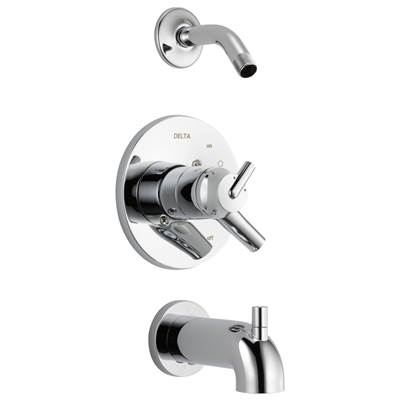 Delta Faucet Trinsic Monitor 17 Series Tub & Shower Trim - Less Shower Head - Chrome