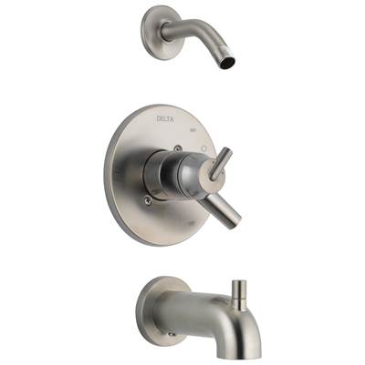 Delta Faucet Trinsic Monitor 17 Series Tub & Shower Trim - Less Shower Head - Stainless