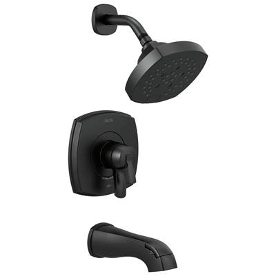 Delta Faucet Stryke 17 Series Tub And Shower Only - - Matte Black