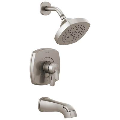 Delta Faucet Stryke 17 Series Tub And Shower Only - Lumicoat - Stainless