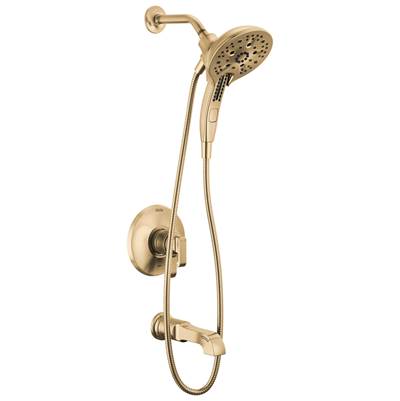 Delta Faucet Tetrae 17 Series Tub Shower Trim - Lumicoat Champagne - Bronze