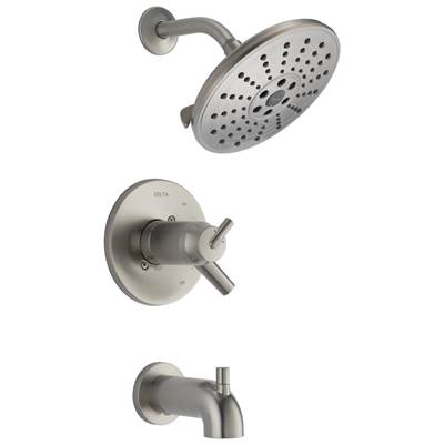 Delta Faucet Trinsic TempAssure 17T Series H2OKineticTub & Shower Trim - Stainless