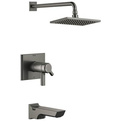 Delta Faucet Pivotale Tempassure 17T Series H2okinetictub & Shower Trim - Lumicoat Black Stainless
