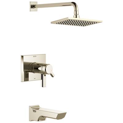 Delta Faucet Pivotale Tempassure 17T Series H2okinetictub & Shower Trim - Lumicoat Polished Nickel