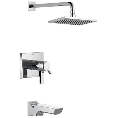 Delta Faucet Pivotale Tempassure 17T Series H2okinetictub & Shower Trim - Lumicoat Chrome