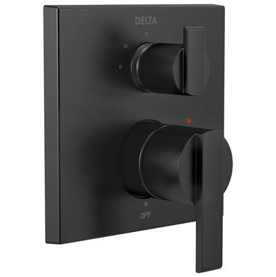 Ara Angular Modern Monitor 14 Series Valve Trim with 3-Setting Integrated Diverter